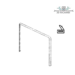 Guarnizione per forno ariston indesit con lunette 330mm lato 1050mm lunghezza a0252