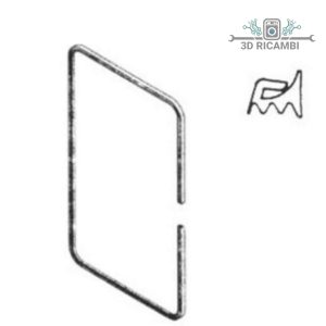 Guarnizione per porta forno cucina electrolux zanussi rex 1335mm lunga a6752