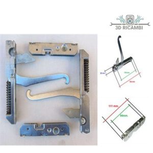 Kit 2 cerniere forno cucina nardi +controcerniere portarulli kcf3690