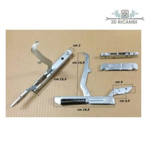 Kit 2 cerniere + portarulli controcerniere per forno cucina nardi kcf3692