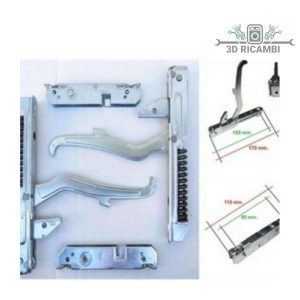 Kit 2 cerniere + portarulli porta forno whirpool ignis kcf2591