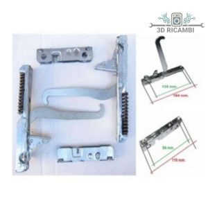 Kit 2pz cerniere+ portarulli per porta forno ilve kcf2693