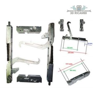 Kit cerniere per porta pesante forno nardi kcf3698