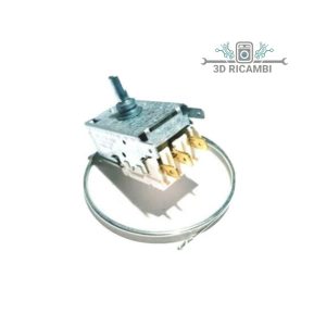 Termostato per frigorifero ariston indesit c00019212 a 2 contatti con bulbo 700mm