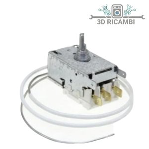Termostato per frigorifero ariston indesit c00053429 a 3 contatti con bulbo 650mm