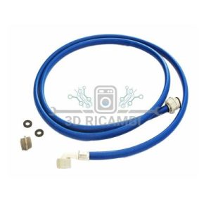 Tubo di carico curvo per lavatrice lavastoviglie 3/4 ff 1.5 mt blu d449019