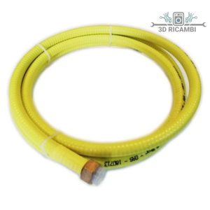Tubo flessibile di sicurezza per gas cucine 2 mt g 1/2 ff max 6 bar a norma