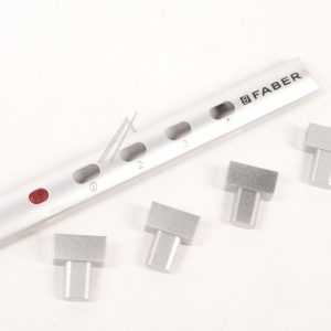 133.0059.157 Pannello comandi argento pulsante 3V Faber 1330059157