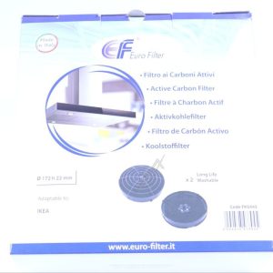 FKS443 Kit filtro a carbone 2 pezzi alternativo per Elica/IKEA CFC0162221
