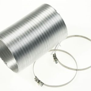 KIT0094727 Tubo flessibile in alluminio Ø125 mm con 2 fascette Elica
