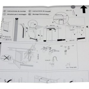 1170635021 Dima di foratura per installazione Aeg