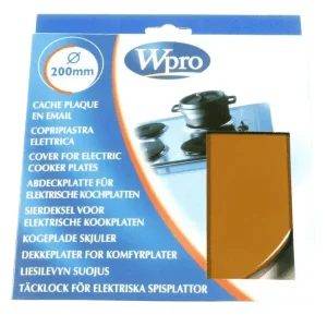 piattello copripiastra 20 mm marrone w pro 481944031811 per piano cottura whirpool indesit ariston